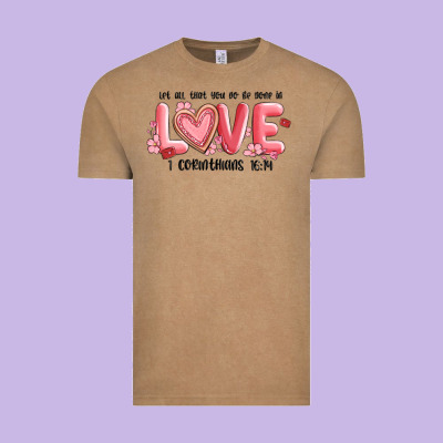 Let All That You Do Be Done In Love 1 Corinthıans Vintage Tee Designed By Maliassmallbusiness