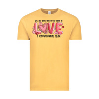 Vintage Mustard let all that you do be done in love 1 corinthıans Vintage Tee - MaliasSmallBusiness