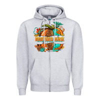 Heather Grey registered nurse pumpkin Zipper Hoodie - NancyCooperArtShop