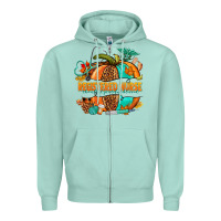 Seafoam registered nurse pumpkin Zipper Hoodie - NancyCooperArtShop