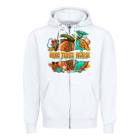White registered nurse pumpkin Zipper Hoodie - NancyCooperArtShop