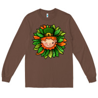Chestnut St. Patricks Sunflower With Dwarf Long Sleeve Tee - BundleAndBundleShop