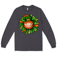 Smoke St. Patricks Sunflower With Dwarf Long Sleeve Tee - BundleAndBundleShop