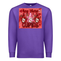 Purple Hey there Cupids with gnomies tumbler Premium Sweatshirt - HowdyJamesFarm
