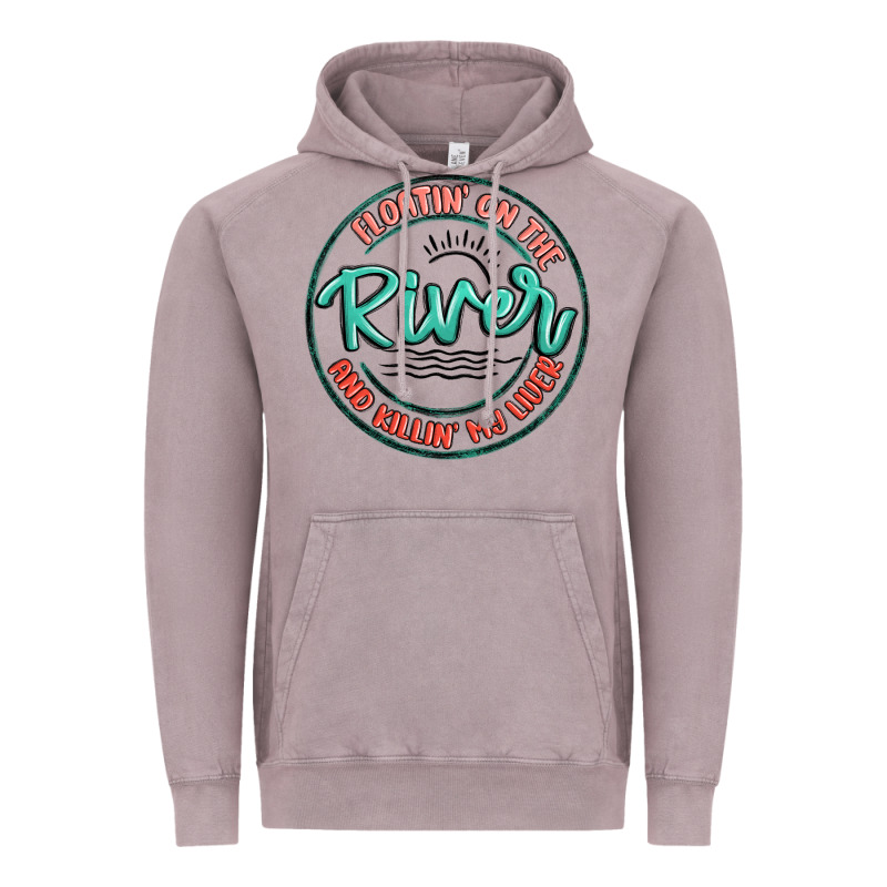 Floatin On The River Killin My Liver Vintage Hoodie by MaliasSmallBusiness | Teevron