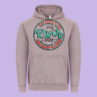 Floatin On The River Killin My Liver Vintage Hoodie Designed By Maliassmallbusiness
