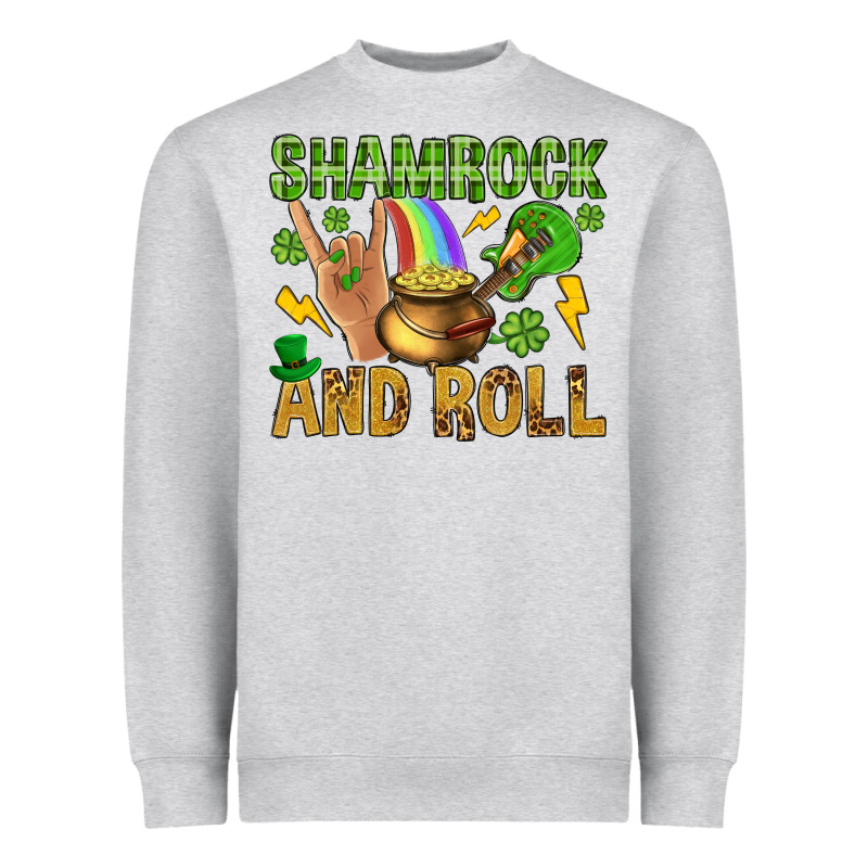 Shamrock And Roll Heavyweight Sweatshirt by BundleAndBundleShop | Teevron