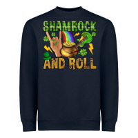 Navy Shamrock and roll Heavyweight Sweatshirt - BundleAndBundleShop