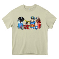 Mossy police coffee cup Heavy Core Tee - AdoDesignShop