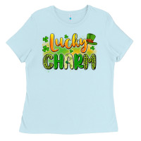 Baby Blue lucky charm Ladies Tee - Artiststas