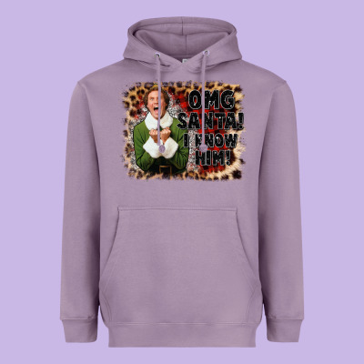 Omg Santa I Know Him Elf Heavyweight Hoodie Designed By Cowgirlartshop