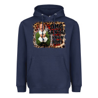 Navy omg santa i know him elf Heavyweight Hoodie - CowGirlArtShop