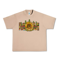 Western Mom With Sunflower Urban Heavy Tee | Teevron