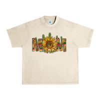 Sandshell western mom with sunflower Urban Heavy Tee - NancyCooperArtShop