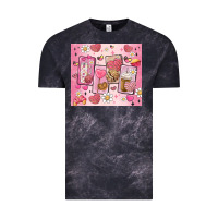 Cloud Black cafecito y chisme valentine's day Vintage Tee - MaliasSmallBusiness