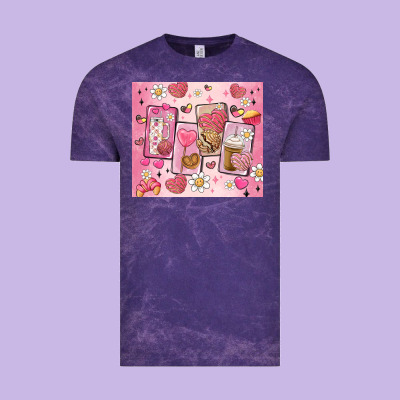 Cafecito Y Chisme Valentine's Day Vintage Tee Designed By Maliassmallbusiness