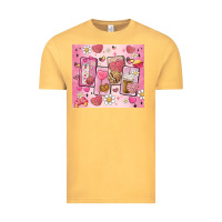 Vintage Mustard cafecito y chisme valentine's day Vintage Tee - MaliasSmallBusiness