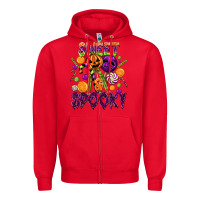 Red Sweet and Spooky Zipper Hoodie - texasbilliewilder