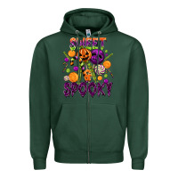 Sports Green Sweet and Spooky Zipper Hoodie - texasbilliewilder