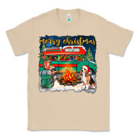Mushroom merry christmas with camper van Classic Tee - NancyCooperArtShop