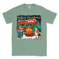 Sage merry christmas with camper van Classic Tee - NancyCooperArtShop