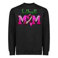 Black Football Mom Breast Cancer Heavyweight Sweatshirt - BundleAndBundleShop