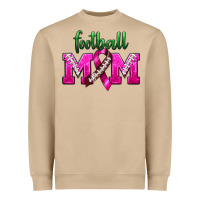 Football Mom Breast Cancer Heavyweight Sweatshirt | Teevron