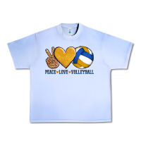 Grape Ice peace love volleyball Urban Heavy Tee - AdoDesignShop