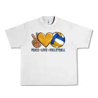 Lunar Rock peace love volleyball Urban Heavy Tee - AdoDesignShop