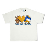 Pistachio peace love volleyball Urban Heavy Tee - AdoDesignShop