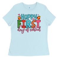 Baby Blue happy first day of school Ladies Tee - JahusDesignShop