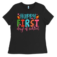 Black happy first day of school Ladies Tee - JahusDesignShop