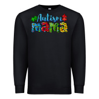 Black autism mama Premium Sweatshirt - CowGirlArtShop