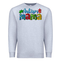 Heather Grey autism mama Premium Sweatshirt - CowGirlArtShop