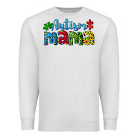 Oatmeal Heather autism mama Premium Sweatshirt - CowGirlArtShop