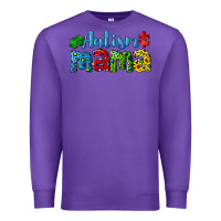 Purple autism mama Premium Sweatshirt - CowGirlArtShop