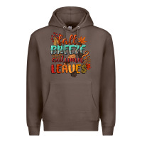 Coffee fall breeze and autumn leaves Premium Hoodie - CowGirlArtShop