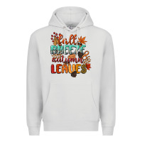 Dove Grey fall breeze and autumn leaves Premium Hoodie - CowGirlArtShop