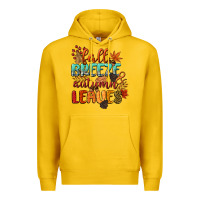 Lemon fall breeze and autumn leaves Premium Hoodie - CowGirlArtShop