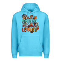Ocean Blue fall breeze and autumn leaves Premium Hoodie - CowGirlArtShop