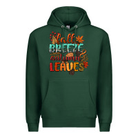 Sports Green fall breeze and autumn leaves Premium Hoodie - CowGirlArtShop