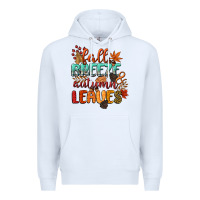 White fall breeze and autumn leaves Premium Hoodie - CowGirlArtShop