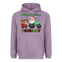 Lavender nothing runs like a reindeer Heavyweight Hoodie - CowGirlArtShop