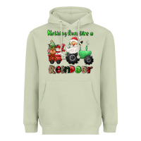 Matcha nothing runs like a reindeer Heavyweight Hoodie - CowGirlArtShop