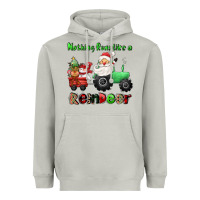 Nothing Runs Like A Reindeer Heavyweight Hoodie | Teevron