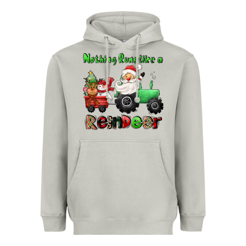 Nothing Runs Like A Reindeer Heavyweight Hoodie by CowGirlArtShop | Teevron