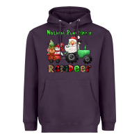 Plum nothing runs like a reindeer Heavyweight Hoodie - CowGirlArtShop