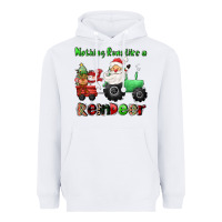 White nothing runs like a reindeer Heavyweight Hoodie - CowGirlArtShop