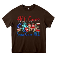 Chocolate Brown all gave some some gave all Heavy Core Tee - JahusDesignShop
