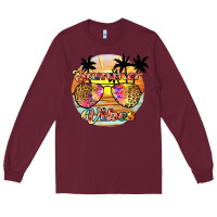 Burgundy summer vibes2 Long Sleeve Tee - JahusDesignShop